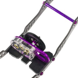 For Axial 2 Low Transmission 30% Overdrive Gearbox Set for 1/10 RC Crawler LCG Chassis PUR