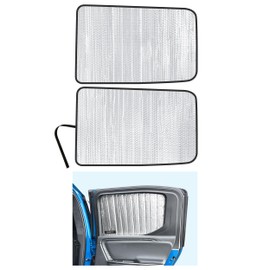 YelloPro Side Window Rear Seat 2nd Row Sunshade (Set of 2) Custom Fit for 2022 2023 2024 2025 Rivian R1T Truck, Sun Protection UV Reflector Insulated Accessories [Made in USA]