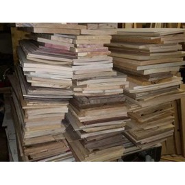 Woodchucks Wood 16" Long Scrap Thin Boards, Walnut, Maple, Oak, Cedar, Ash, Poplar, Birch, Purpleheart, Bloodwood, Teak