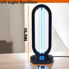Bmfew UV Home Disinfection Device, 99.99% Sanitization Efficiency, Dust Mites & Odor Remover, UVC Light Sanitizer for Home, Room & Kitchen, 4-Speed Timer