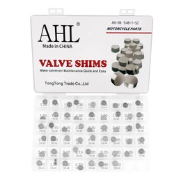 AHL 9.48mm O.D. 1.20mm-4.00mm Thick Adjustable Valve Shim Kit for Arctic Cat DVX 400 2004-2008/DVX400 TS 2006-2007 (52pcs)