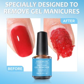 Quick Gel Nail Polish Remover, Easy Remove Gel Polish in 3 Minutes, No Need Soaking or Wrapping, Gel Remover for Nails 15ml (6PCS Remover)