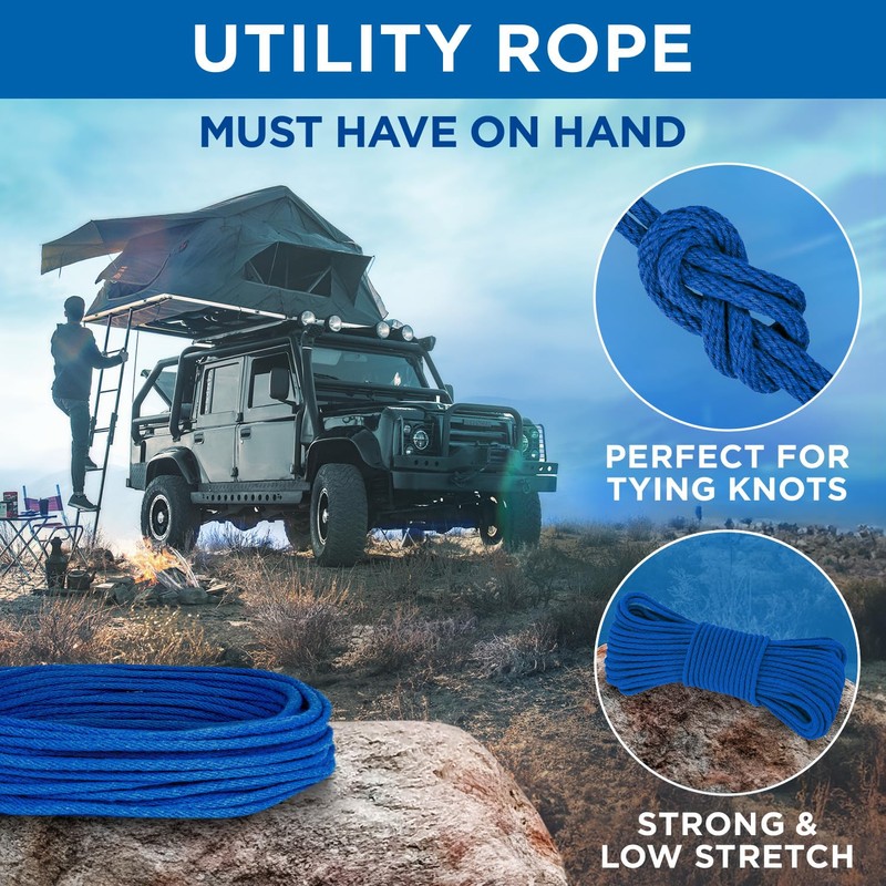 TECEUM Cotton Rope 3/16” (5 mm) – 100 FT –