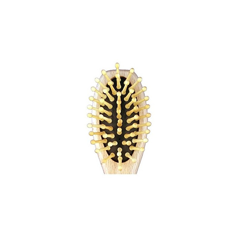 Natural Bamboo Hair Brush for Combing Hair, Massaging Scalp &