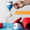 Fitshot Protein Powder Funnel– Supplement Funnel with Keychain 4pack, Water