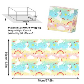 Papel de regalo de feliz cumpleaños para niños, niñas, mujeres, adultos y hombres, papel de regalo reciclado marrón kraft