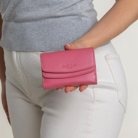 Gusti Asmund Women's Purse Vintage Leather Purse, pink, Retro