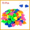 Partuto 70pcs Bicycle Wheel Spoke Bead Heart Shaped Bead Clip