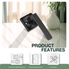 GOBEKOR 8 Pack Dummy Door Handles Matte Black Single Dummy