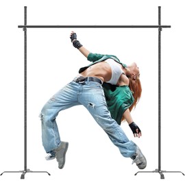 Qufiona Limbo Game - Alloy Steel Heavy Duty Limbo Game - Easy to Install Limbo Stick - Adjustable Height Rustproof Limbo Game for Adults, Carnival, Lawn Party, Luau, Outdoor Yard, Backyard