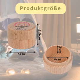 Qiimenguer Tooth Box Milk Teeth Boys, Printed Cartoon Design Milk Tooth Box, Suitable for Birthday Gifts for Boys and Girls, Gifts for Pregnant Mothers Milk Tooth Box (2)