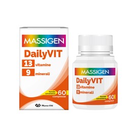 DailiVIT+ - Integratore Multivitaminico, con 13 Vitamine e 9 Minerali, Supporto Energetico e Immunitario, perfetto per Stanchezza e Recupero Fisico, 60 Compresse da 1.2 g