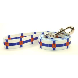 PatriaPet Dog Leash with The Finland Flag Design | Great for National Holidays, Special Events, Festivals, Independence Days and Every Day Strong Safe | 4 or 6 Foot Long