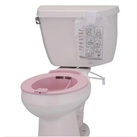 Sitz Bath Toilet Seat-Perineal Soaking Bath for Postpartum Care, Hemorrhoids & Perineal Care (Rose)