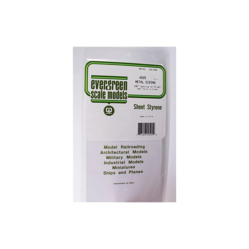 Evergreen 4525 - Corrugated Sheet, Game, 1 x 150 x