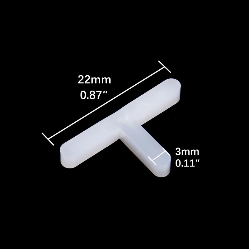 Cosmos 600 Pcs 1/8’’ 3mm Tile Spacers for Spacing Ceramic