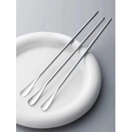 Muddler Long Spoon, Set of 5, Ice Spoon, Total Length 8.7 inches (22 cm), 18-8 Stainless Steel, Long Spoon, Silver, Parfait Spoon, Bar Spoon