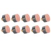 10pcs Hard Leather Billiard Pool Cue Stick Screw-on Tips Replacement