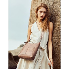 CLUCI Crossbody purses for Women Leather Medium Shoulder Purses Handabgs Vegan Leather Hobo Bags Satchel with Guitar Strap