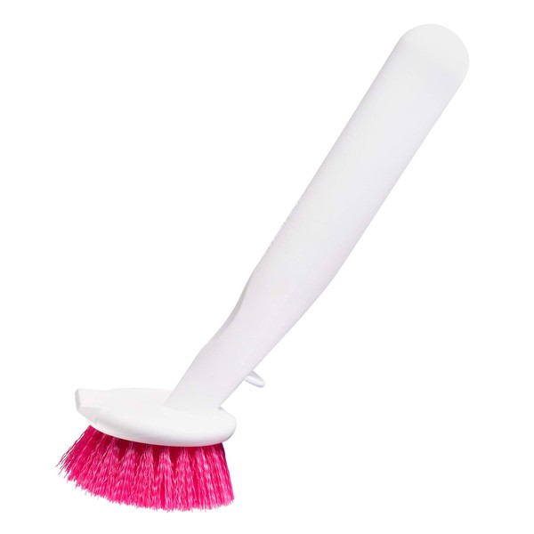 Fuller Brush Pretty & Pink cepillo para polvo suave para fregar ollas, sartenes, vajillas, platos de plástico, cuencos de bambú y utensilios