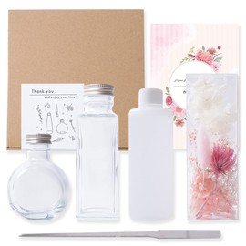 MULCOL Herbarium Handmade Kit, Flower Material, Set, Free Research, Free Craft, Summer Vacation (Pink)