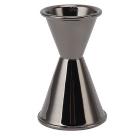 Cocktail Jigger Double Sided Stainless Steel Bar Shot Measuring Cup for Home Party Black Plating