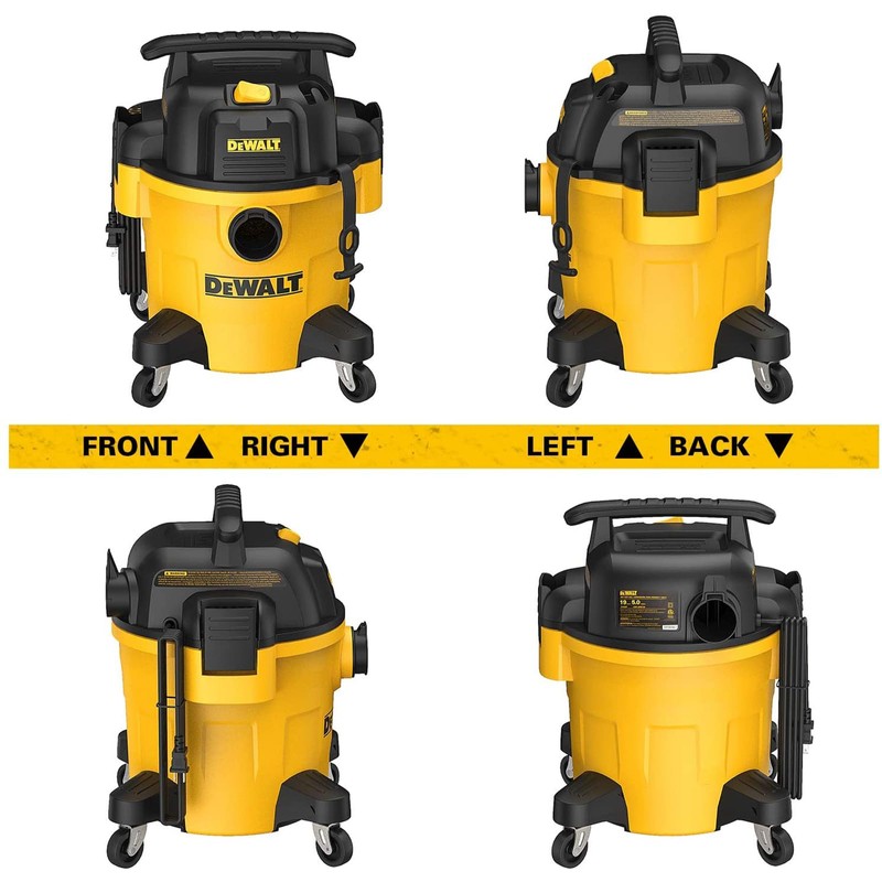 DEWALT DXV05P 5 Gallon Poly Wet/Dry Vac, 4 Peak HP