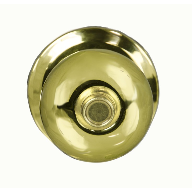 Yale Security D3406301 YH Collection Cambridge Knob in Polished Brass