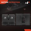 A-Premium Power Window Switch Compatible with Volkswagen Beetle 2003-2010, Convertible,