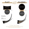 LASHVIEW Ellipse Flat Eyelash Extension,Flat Eyelash Extension supplies,Individual Lashes,0.15mm C