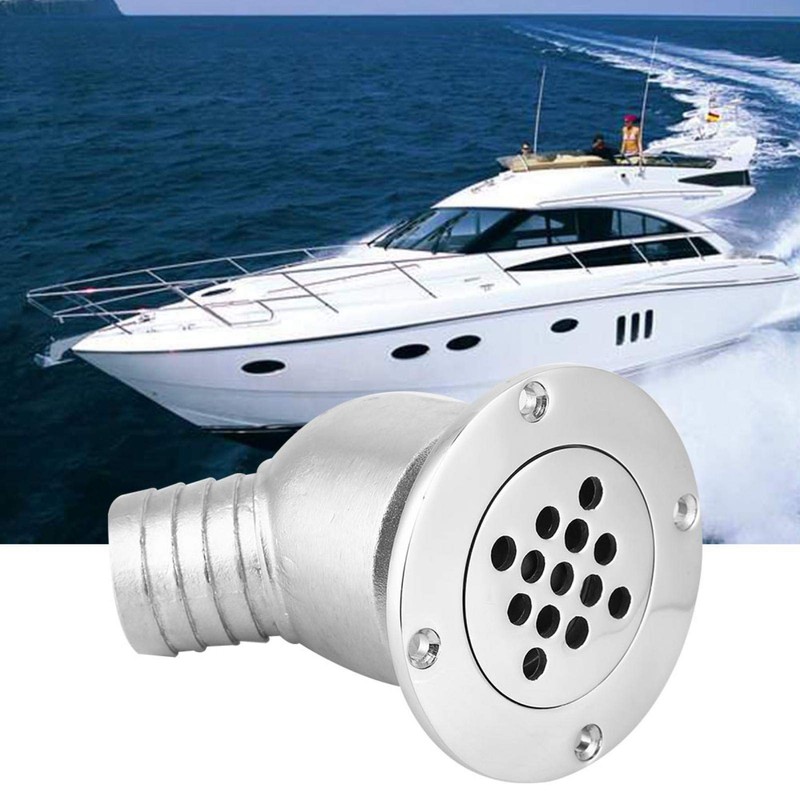 Boat Deck Drain Stainless Steel Marine Drain Scupper 90 Degree