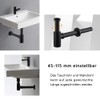 Sink Siphon, Chrome & Black