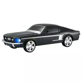 Music Speaker Ford Mustang 1967 Black Bluetooth Portable Speaker w/ LED Light USB/AUX/FM Radio