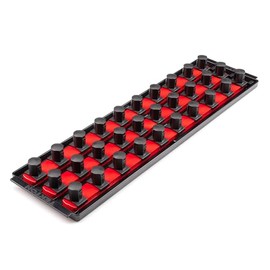 TEKTON 3/4 Inch Drive 3-Rail Socket Organizer Set, Red (30-Tool) | OST37130 | Made in USA