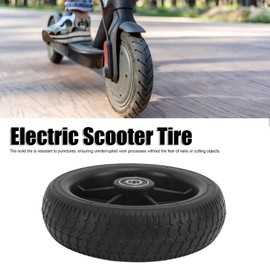 Alomejor 6.5-Inch Electric Scooter Solid Tire Puncture Proof Lasting Replacement Wheel with Hub for Replacement