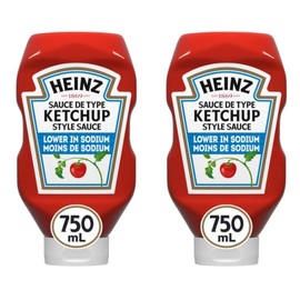 Heinz Tomato Ketchup Low Sodium 750ml (2 Pack)