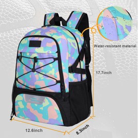 Goloni Soccer Backpack,Basketball Backpack with Ball Compartment & Shoe Compartment,Backpack for Basketball,Soccer, Football, Volleyball, Swim, Gym, Travel