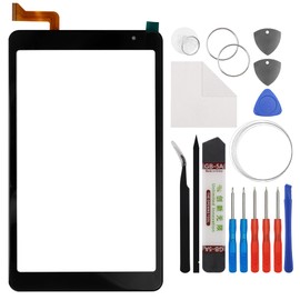 E-yiiviil Touch Screen Panel Digitizer (Without LCD Display) Compatible with BLU M8L 2022 8 inch with Tools