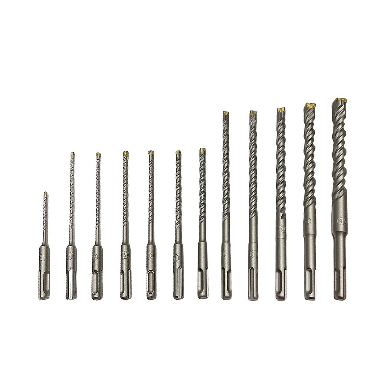 SDS Plus 4-Cutter Carbide-Head Hammer Drill Bit - Drilling Masonry,