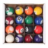 lvifloae 25mm Mini Billiard Ball Complete Set of 16 Balls