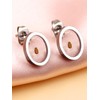 Vivaday Mustard Seed Christian Oval Earrings | Stainless Steel Religious