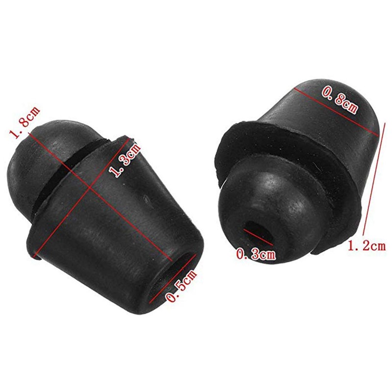 Buwei Universal 2Pcs Car Door Dampers Buffer Pad Cover Rubber