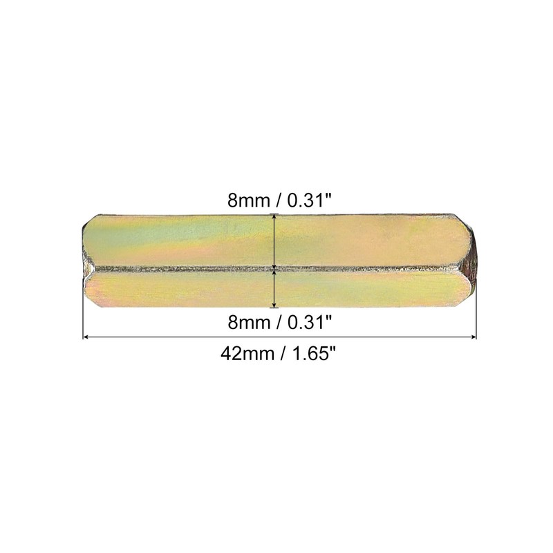 Uxcell Door Knob Spindle - 42mm Long Spare Handle Bar