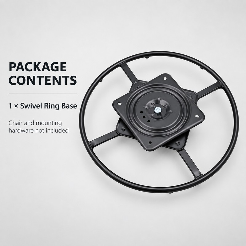 Heavy Duty Q235B Steel Recliner Swivel Ring Base with 10