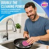 2pk Buzz Cleaning Pad, Dual Sided Scouring Pads Non Scratch