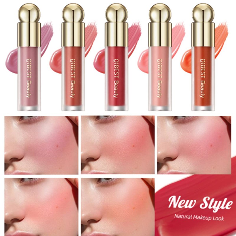 Liquid Blush for Cheeks, Lightweight, Natural Looking, Silky Smooth Creamy