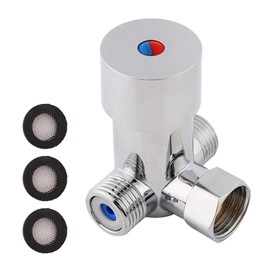 Water Temperature Control Valve, G1/2 Hot Cold Water Mixing Valve Mixer Temperature Control for Automatic Tap