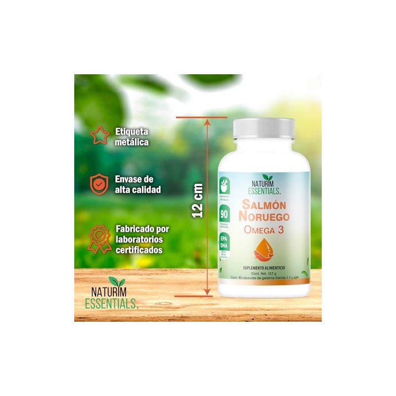 Omega 3 Aceite de Salmn Noruego 1.3 Cpsulas de Gel