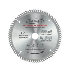 4X Tech Traders TCT Circular Wood Saw Blades 160mm x 20mm (16mm ring) for Festool TS55 Bosch Makita Pack D