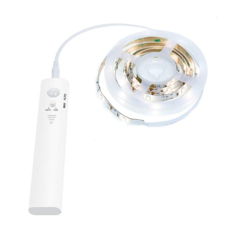 KUCAM Motion Sensor Wardrobe Light, 2M LED Strip Closet Lights,